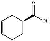 (S) - (-) - estrutura 3-CYCLOHEXENECARBOXYLIC ÁCIDA