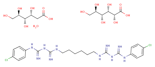 Intermediários farmacêuticos CAS 18472-51-0 do gluconato cru do Chlorhexidine