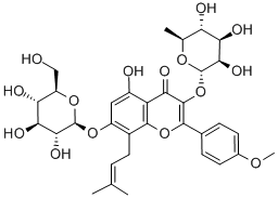 Hormona de crescimento humano sexual contínua amarela CAS esteroide 489-32-7 Icariin