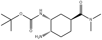 (ácido de 5H-Pyrrolo [3,4-d] thiazole-5-carboxylic, 2 [[[(1R, 2S, 5S) - 2 [[carbonilo (5-chloro-1H-indol-2-yl)] amino] - [carbonilo (diMethylaMino)]] amino] carbonilo 5- cyclohexyl] - 4,6-dihydro-, estrutura do éster 1,1-diMethylethyl