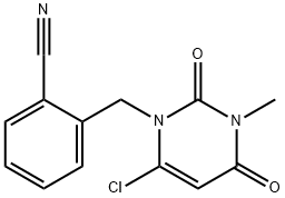 [(6-Chloro-3,4-dihydro-3-Methyl-2,4-dioxo-1 (2h) - pyriMidinyl)] estrutura 2 benzonitrile metílica