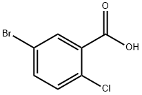 estrutura 5-Bromo-2-chlorobenzoic ácida