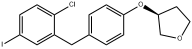 (3S) - [4 [(2-Chloro-5-iodophenyl) metílico]] estrutura phenoxy do tetrahydro-furano 3